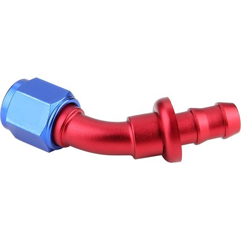 Raccord de tuyau de carburant/gaz AN6 à verrouillage par rotation à 45 degrés (1/5)