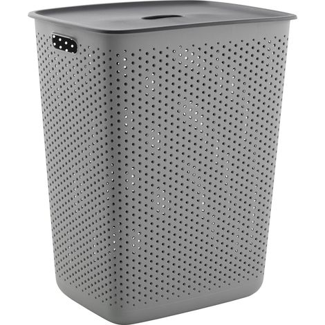 Mömax Wäschetonne Maja Grau/Schwarz ca. 60 l (1/4)