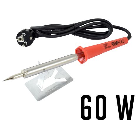 Ferrestock FSKSOL060 Soldador eléctrico de punta fina con 60 W para estaño