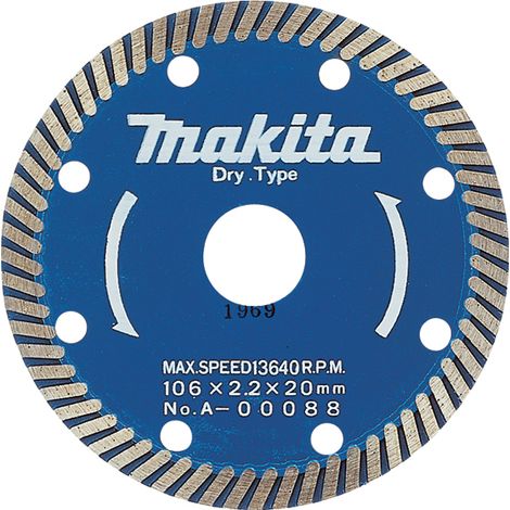 MAKITA B-22028 DISCO DE DIAMANTE ESPECIAL VIDRIO 110MM