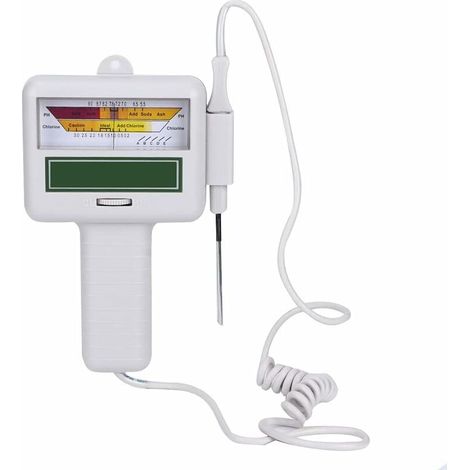 Digitales pH-Meter, Wasserqualitäts-Teststift, Chlormessgerät, tragbares Restchlormessgerät, Wasserqualitätsmessgerät für Pool und Spa, Testwerkzeug (1/5)