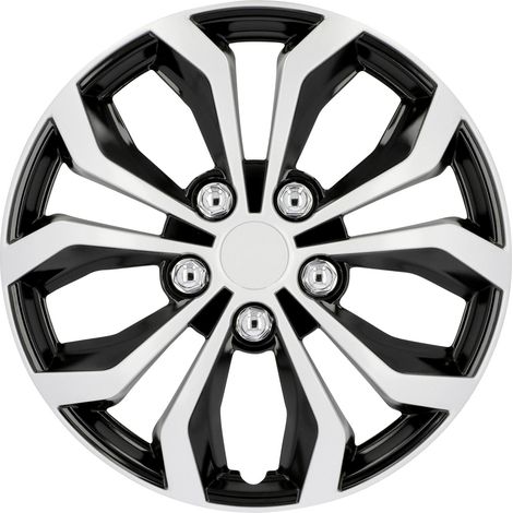 Unitec Radzierblende Daytona 14 Zoll schwarz/silber Radkappen Radblende (1/3)