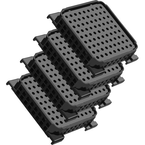 Set mit 4 Aktivkohlefiltern für Liebherr-Kühlschränke 9096989, 9882460, 988246000 Fresh Air 7440021-00 mit Aktivkohle für Kühlschränke, schwarz (1/5)