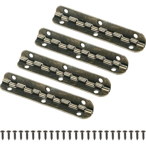 4-Pack Paumelles De Porte 2-9/16in (65mm) Ton Cuivré (1/5)