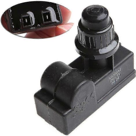 allumeur à bouton-poussoir de remplacement pour barbecue à gaz, 2 sorties, fonctionnant avec des piles AA, noir, référence s202412121286 (1/5)