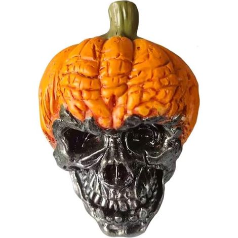 Décorations extérieures de têtes de mort citrouilles d'Halloween (1/5)