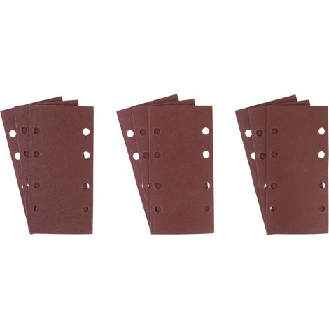 Set Carta Abrasiva Delta 9 Pezzi Grana 80 120 240 Scheppach c-msa3