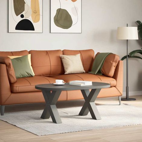 Maison Exclusive - Couchtischbeine X-Form 2 Stk. Anthrazit 50x(42