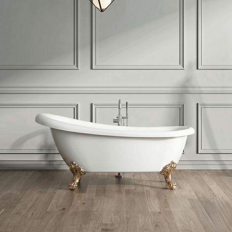 Bañera con patas RICHMOND 155 cm patas ÁGUILA DORADAS