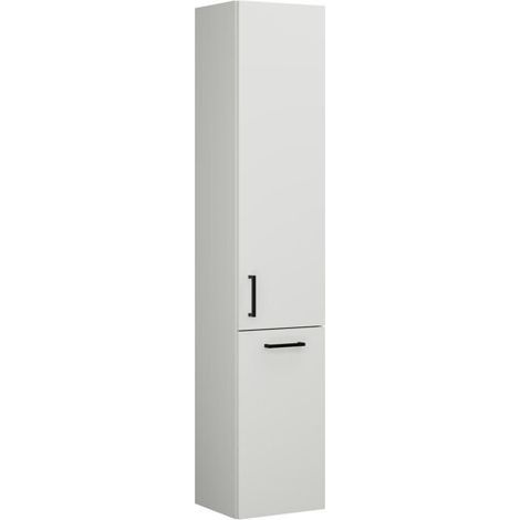 Armoire haute Burg Eqio en mélaminé blanc brillant 1760 x 350 x 320 mm GR0234