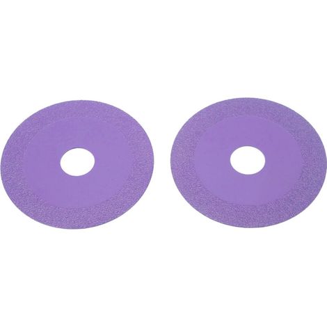 Glastrennscheibe, Außendurchmesser 100 mm, Innendurchmesser 22,23 mm, scharf, Manganstahl, Diamanttrennscheibe für Crystal Violet, 2 Stück – Crezuo