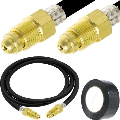 Tuyau de gaz inerte, Argon et Azote Tuyau Adaptateur régulateur pour TIG MIG MAG postes de soudage Raccord 6.56FT UNF-18RH 5/8" Tube gaz inerte Pièces de Rechange pour découpeurs Plasma (1/5)