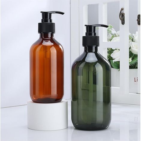 2 Distributeur de savon, 500 ml, PP+PET, Pompe douce, Cuisine, Salle de bain (1/5)
