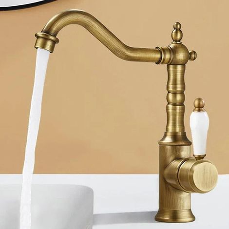 Mitigeur pour vasque laiton monotrou pour usage quotidien (1/5)