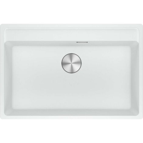 Franke Maris - Fregadero de fragranite MRG 610-72 RTL, 76x51 cm, blanco hielo 114.0738.550