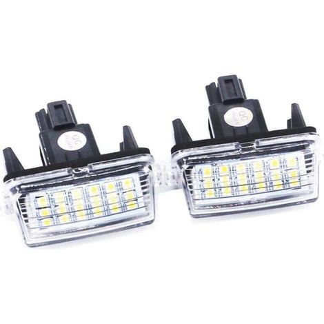 2Pcs Allume la Lampe de Plaque d'immatriculation de 12V SMD3528 La Plaque d'immatriculation de la Voiture LED de pour to/yota Co/Rolla Ya/RIS Ca/mry 12-15 Au/RIS VI/os Hybrid (1/4)