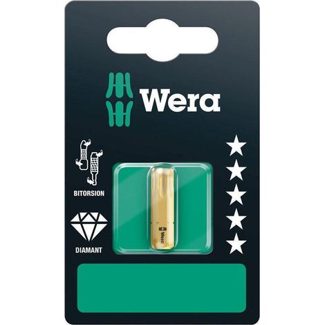 Bit TORX 40 L.25mm 1/4 Zoll 6KT C6,3 BiTors.diamantb. Karte m.1 St. 867/1 BDC SB (1/5)