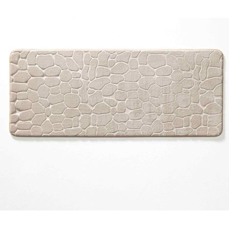 Längliche Badematte mit geprägtem Muster, 50 x 120 cm