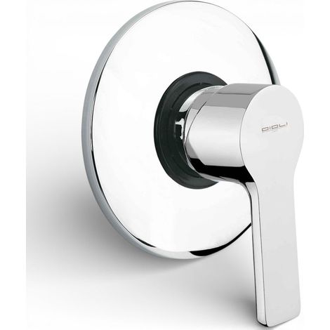Miscelatore doccia a incasso in acciaio cromato con diametro 11.5 cm
