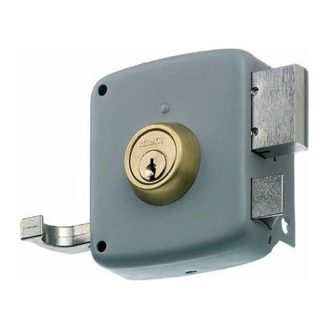 Cerradura Sobresaliente MCM 2525PR-100-Derecha Pintada Cilindro Redondo (1/2)