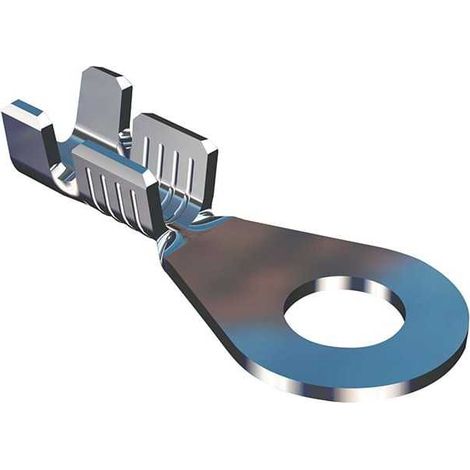 Terminale ad occhiello Foro 3,1 est.8.7 sezione 1,5-3,5 ottone stagnato