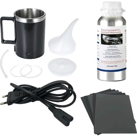 Kit per il ripristino dei fari, capacità 800 ml, facile applicazione, confezione da 2 cartoni (1/2)