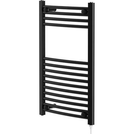Colore Marco Matt Black 800mm x 500mm Electric Heated Towel Rail (1/5)