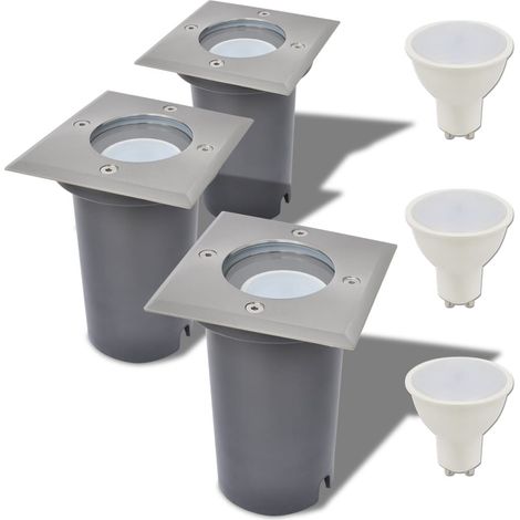 Lampe à LED encastrable au sol d'extérieur Lampe de jardin 3 pièces Carré VXN7874 (1/5)