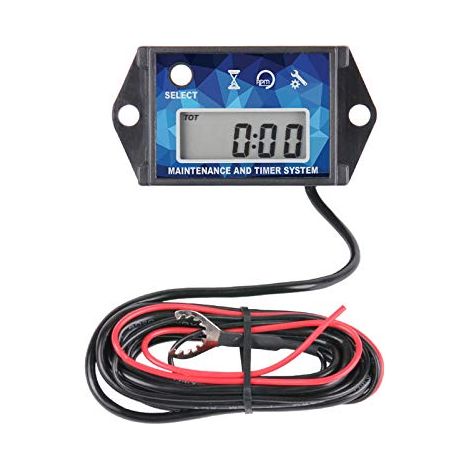 Compteur horaire de moteur numérique,tachymètre de rappel d'entretien pour tracteur tondeuse à gazon générateur tronçonneuse moteur hors-bord marin ATV Jetski moto compresseur de motoneige (1/5)