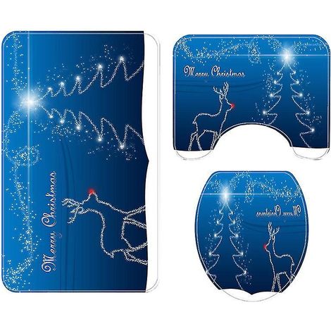 Lot de 3 tapis de bain de Noël