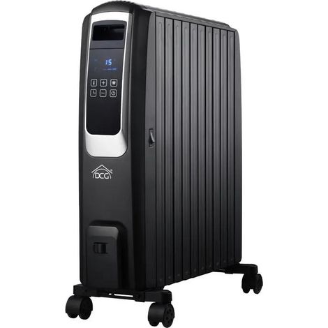 DCG RA2910D Radiateur électrique portable noir 2500 Watts