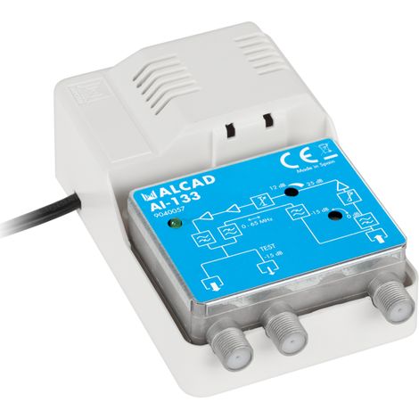 Amplificateur d'antenne interne catv RP 65 MHz IP20 Alcad AI-133