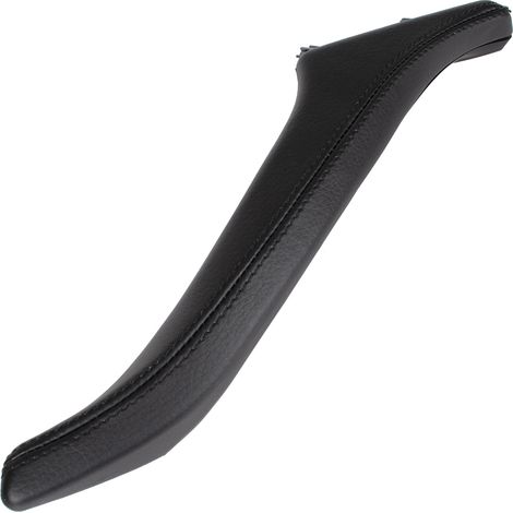 Poignée de porte intérieure en cuir noir pour BMW Série 5 F10 F11 (2009-2017), avant/arrière gauche. (1/5)