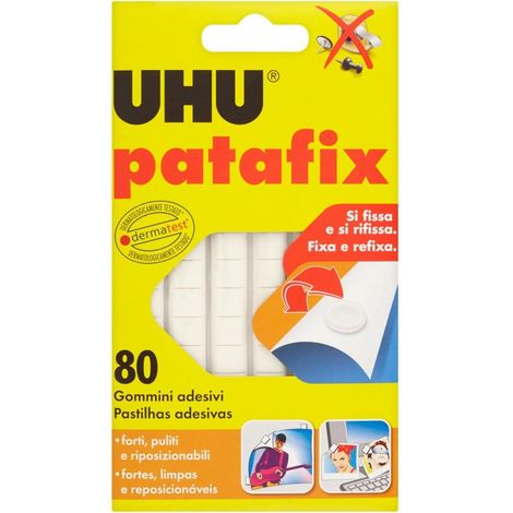 Uhu patafix blanc œillets adhésifs 80pcs - w060260027