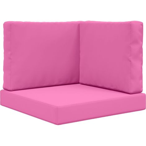 Maison Exclusive - Cuscino per divano da esterno 3 pcs Rosa Poliestere