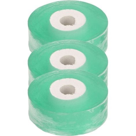 3pcs Ruban de greffage Professionnel Extensible Auto-adhésif Plantes Réparation Rubans de bourgeonnement pour Arbre Fruitier Floral Vert, (1/4)
