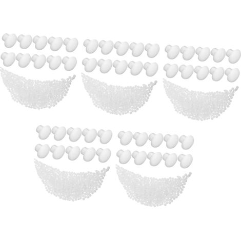 PRETYZOOM Lot de 2500 bouchons ronds en plastique pour trous vis (1/5)