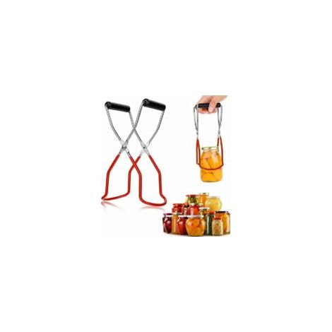 Remitery – Clips de acero inoxidable para frascos – Asas de vinilo para frascos calientes – Clip antiescaldaduras – Tamaño 22,5 x 8,7 x 5 cm – Crezuo
