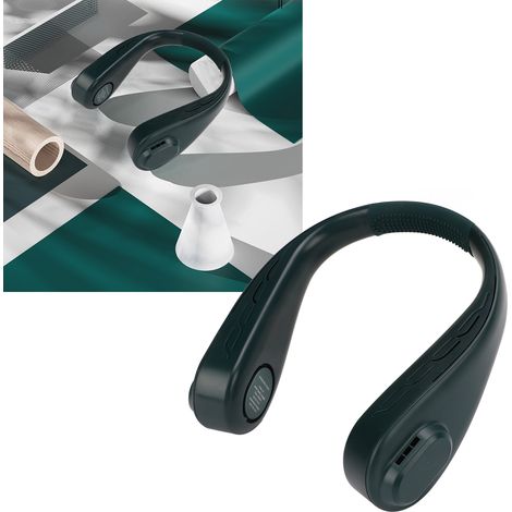 Ventilateur de cou suspendu, affichage numérique intelligent, portable, rechargeable par USB, sans pales, 5 V, 1 A (1/5)