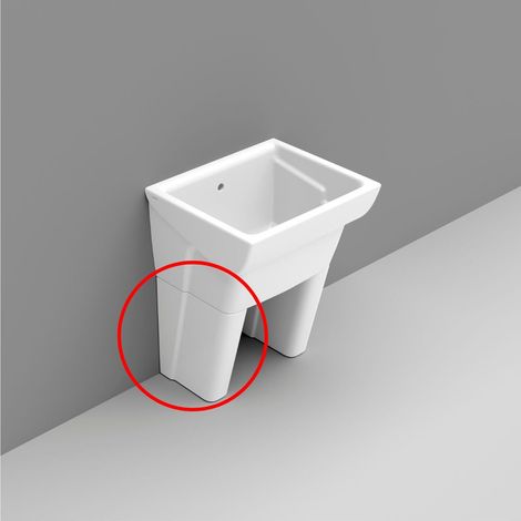 Piedino singolo in ceramica per lavatoio Messico 75 cm – Dolomite
