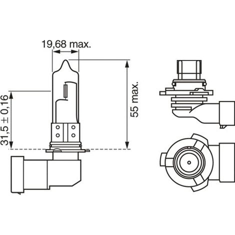 Ampoule, projecteur longue portée BOSCH 1 987 302 152 pour (1/2)
