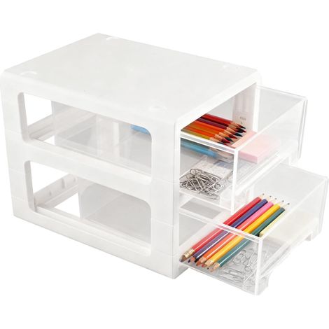 Tiroirs De Rangement Transparente En Plastique, Boite Compartiment (1/5)