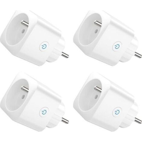 Intelligente WLAN-Steckdose, Alexa-programmierbar, kompatibel mit Alexa/Google Home, Smart Life App, Energieverbrauchsüberwachung, Steuerung von Ventilatoren/Klimaanlagen, 2,4-GHz-WLAN, 16 A, 3680 W, 