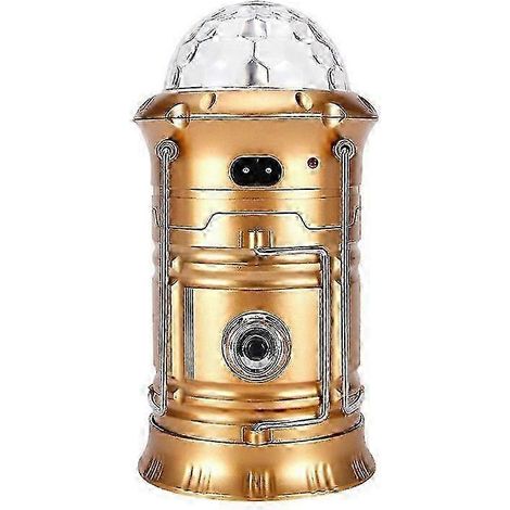 Lanterne solaire LED rechargeable 25-26, lampe torche de camping d'extérieur, lampe de scène/disco (1/4)