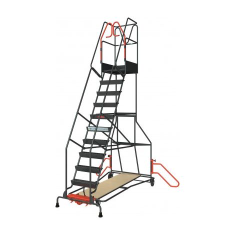 Regal-Stehleiter 11 Stufen mit automatischer Arretierung 150 kg - FIMM - 830008816