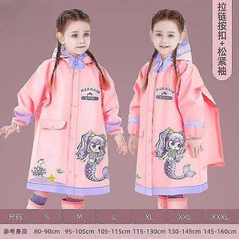 Imperméables pour enfants, sacs d'école pour filles et imperméables pour enfants, entièrement imperméables. (1/5)
