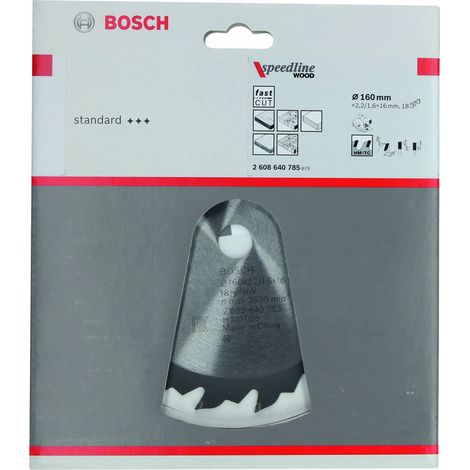 Hoja de sierra circular SE WO H 160x16-18  BOSCH 2608640785