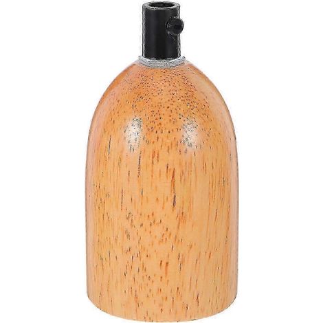 Douille en bois compatible avec une utilisation domestique (lot de 2) pour ampoule E27 (1/5)