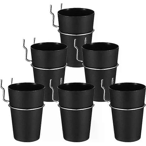 6er-Set Lochwandbecher Haken Organizer Werkstatt Garage Werkbank Zubehör Befestigungsmaterial Aufbewahrungsset Lochwandband Organizer (1/4)