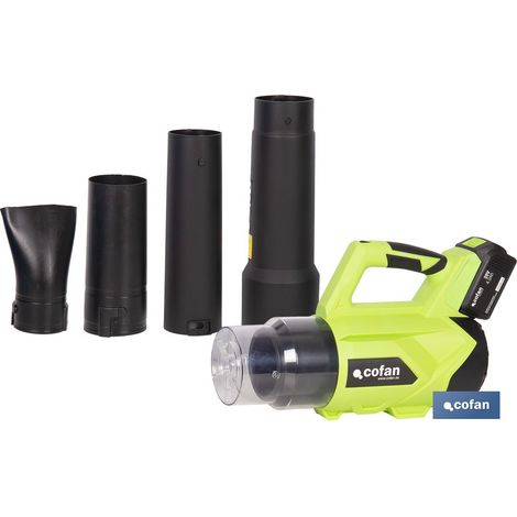Souffleur électrique sur batterie 20 V, 22 500 tr/min, débit d'air de 9,6 m³/min, poids léger de 2,03 kg (1/4)